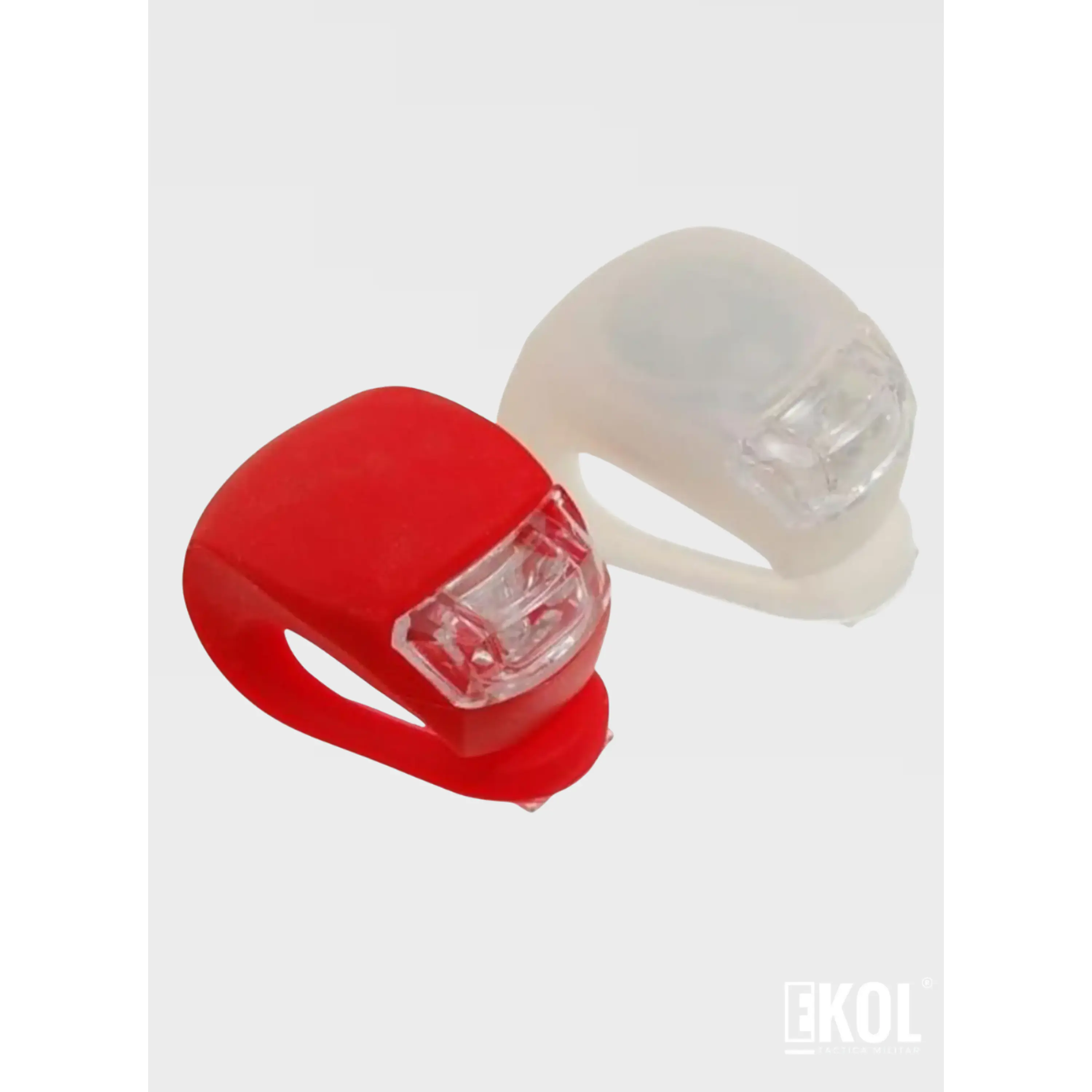 Pack Luz Bicicleta Blanca Roja 2