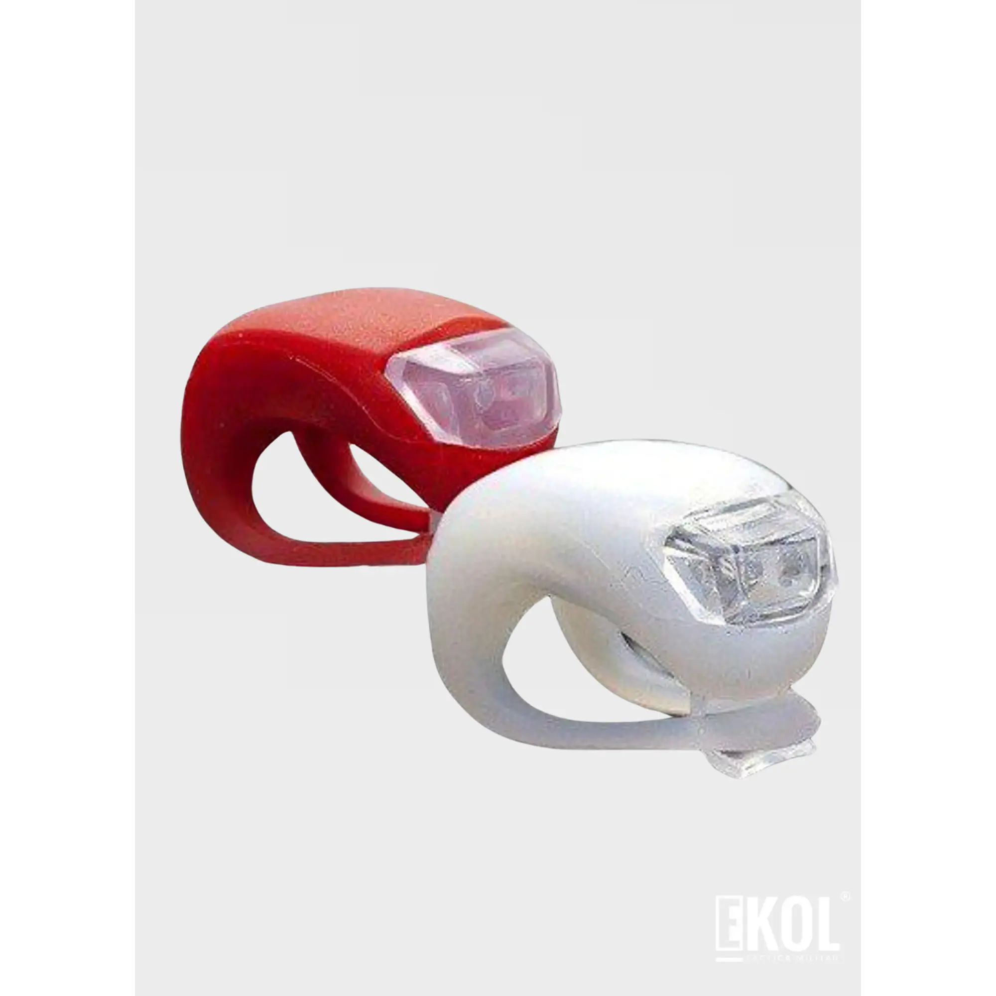 Pack Luz Bicicleta Blanca Roja 3