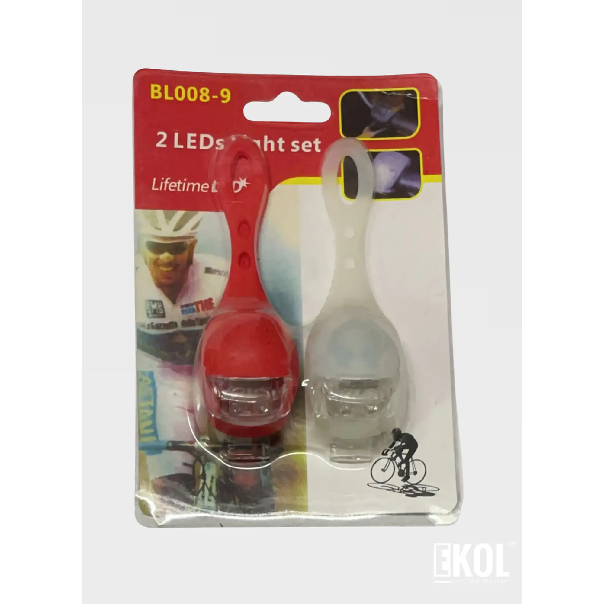 Pack Luz Bicicleta Blanca Roja 4