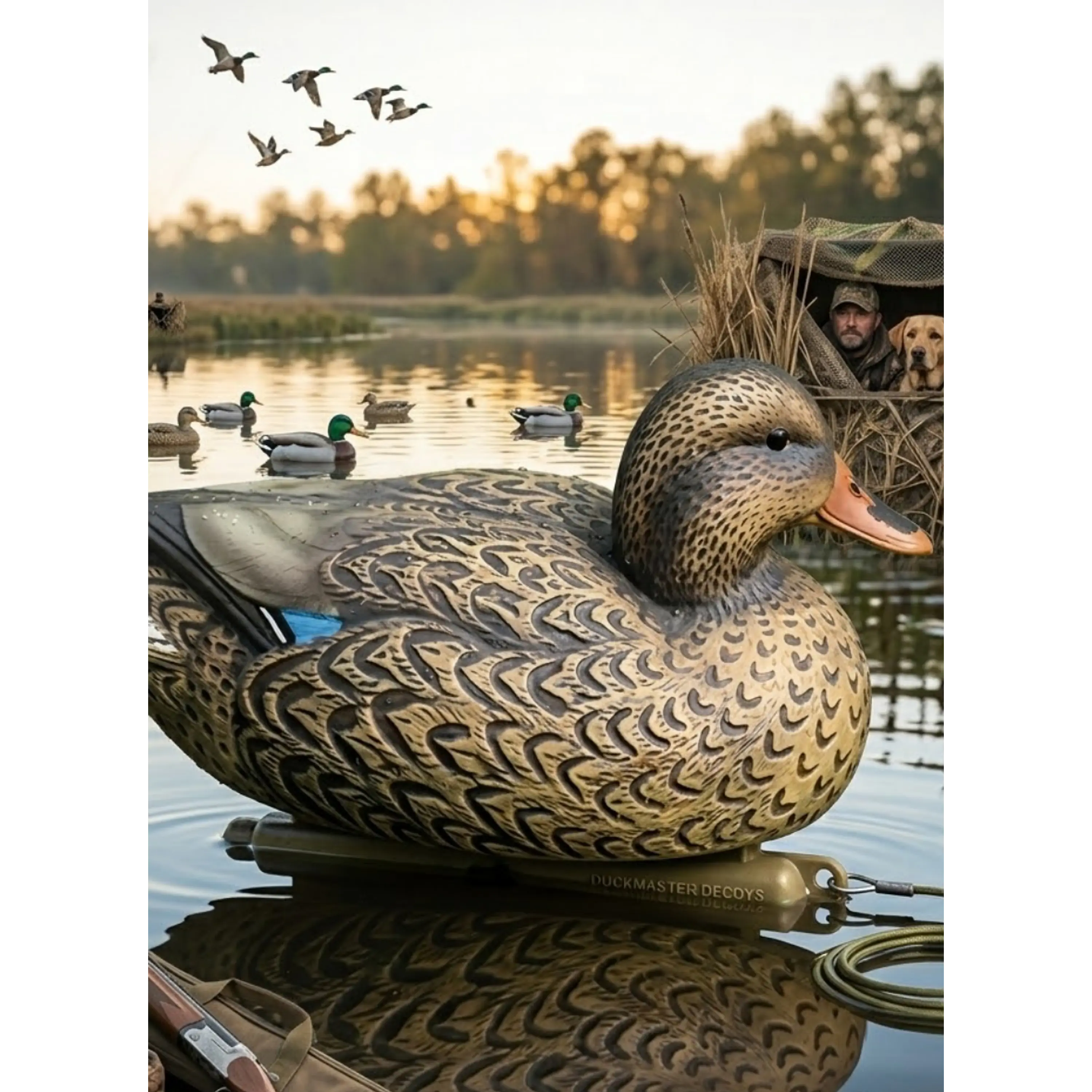 SEÑUELO DE CAZA PATO REALISTA FLOTADOR SEÑUELO ESCALA  1