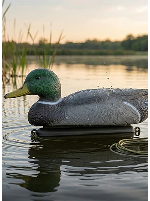 SEÑUELO DE CAZA PATO REALISTA FLOTADOR ESTANQUE AGUA