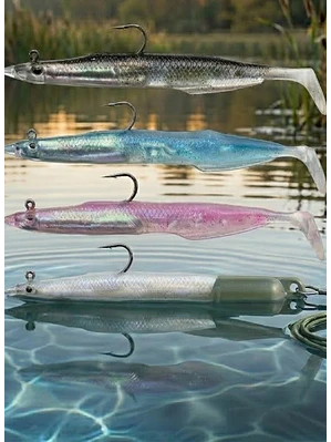 Señuelo Silicona Pesca Powerbait 16g 12cm Con Repuesto