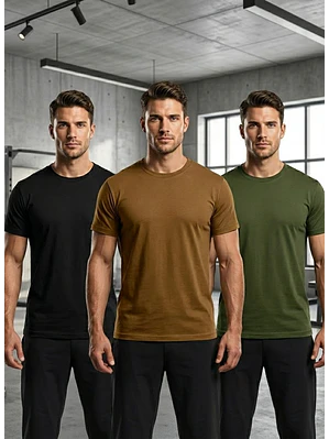 Polera Algodón Manga Corta Slim Fit