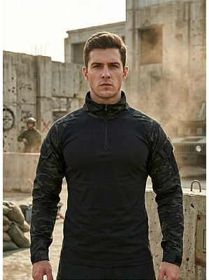 Polera Tactica Combat Shirt Estilo Militar Airsoft