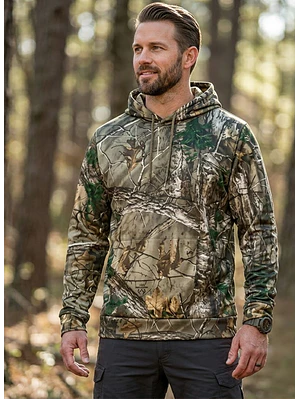 Poleron Pesca Ropa Camuflaje Bosque - Camping / Secado Rápido