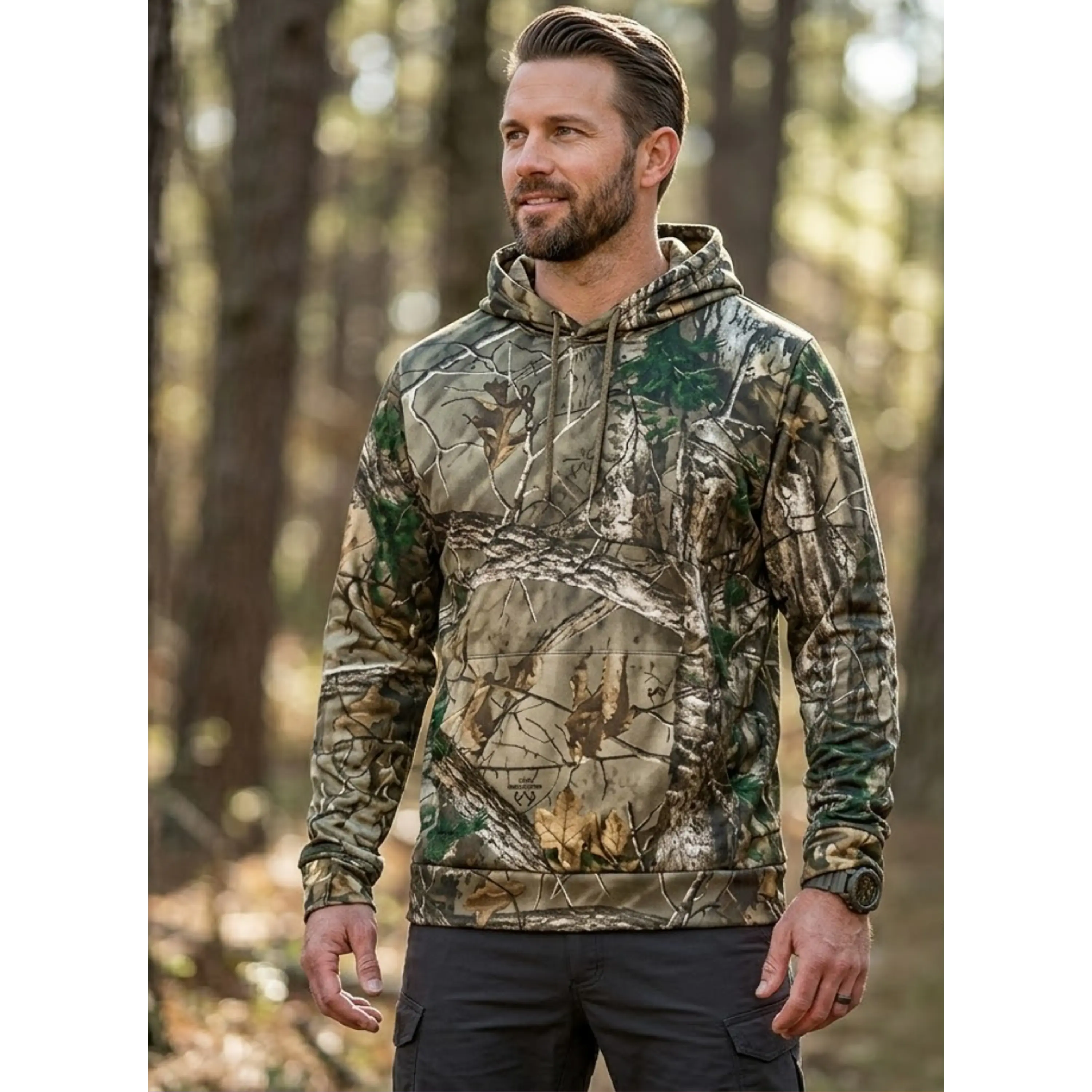 Poleron Pesca Ropa Camuflaje Bosque - Camping / Secado Rápido 1