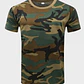 Polera Manga Corta 100% Algodón Camuflaje Militar - Miniatura 3