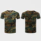 Polera Manga Corta 100% Algodón Camuflaje Militar - Miniatura 2