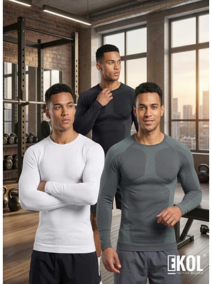 Polera Primera Capa Compresión Sin Costuras