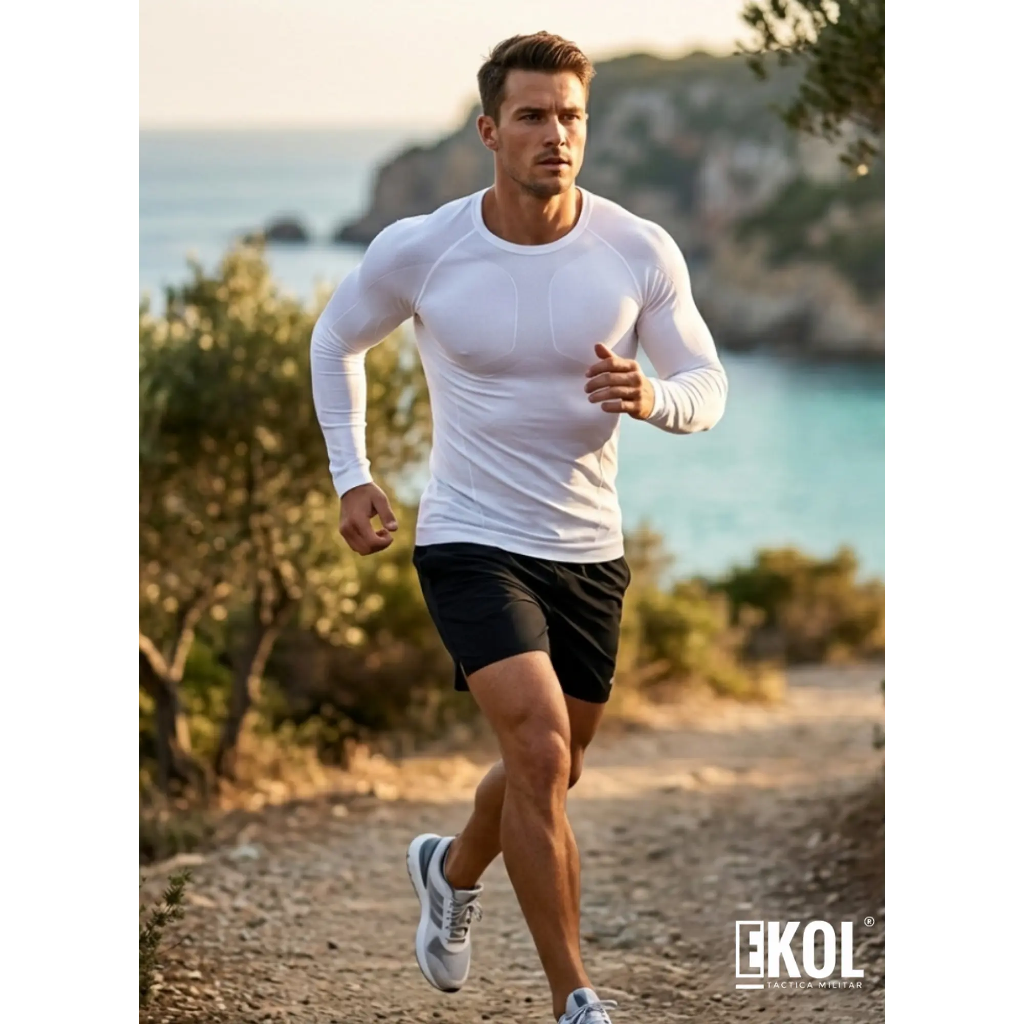 Polera Primera Capa Compresión Sin Costuras 8