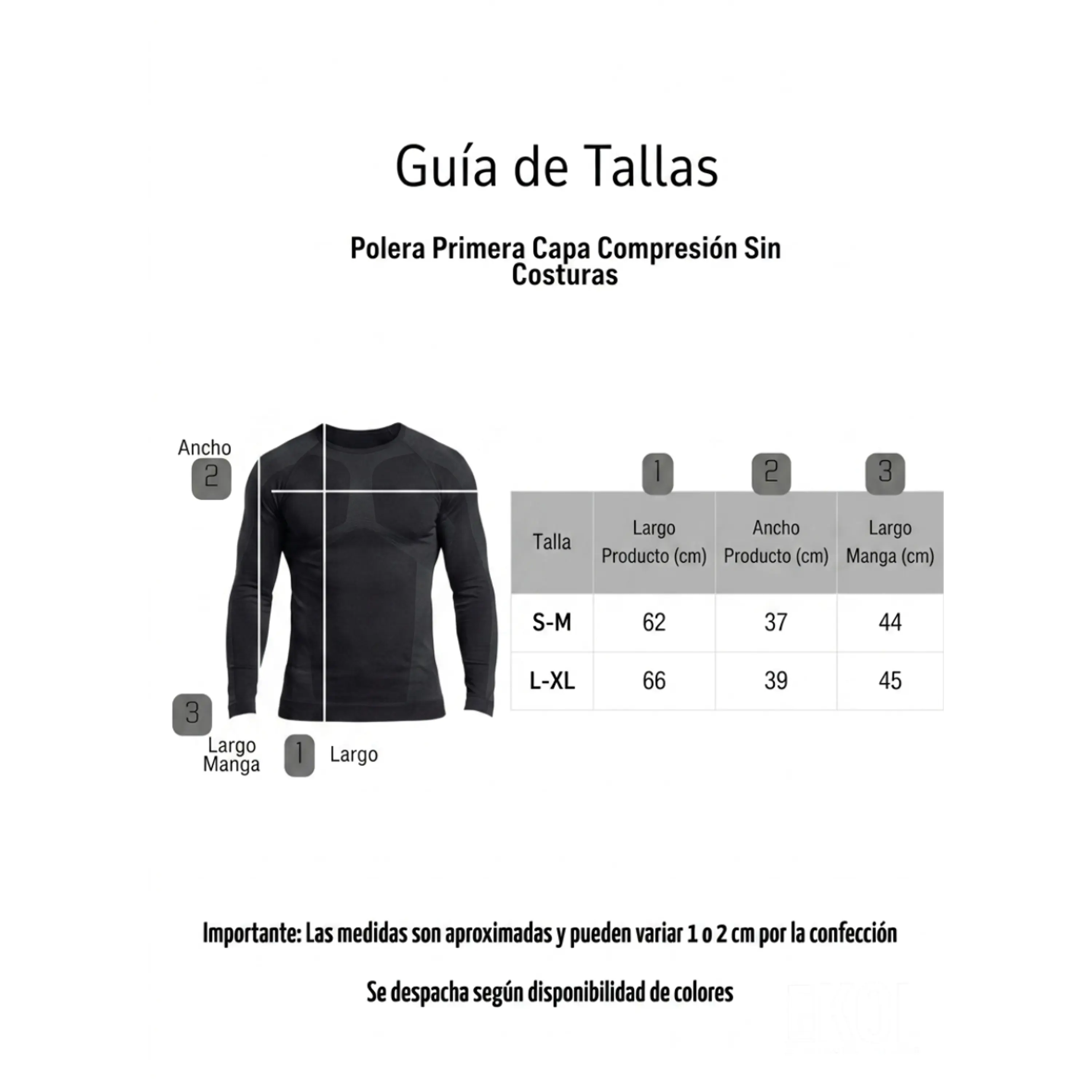 Pack 3 Poleras Primera Capa Compresión Sin Costuras Surtidas 5