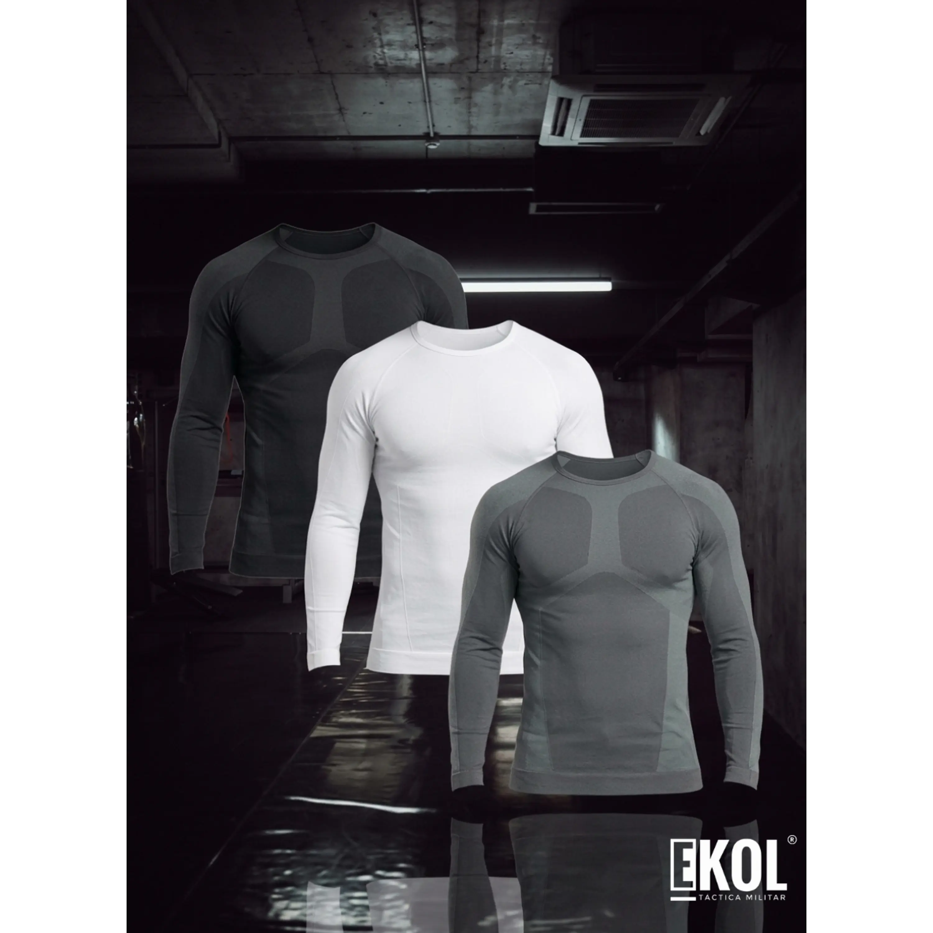 Pack 3 Poleras Primera Capa Compresión Sin Costuras Surtidas 6