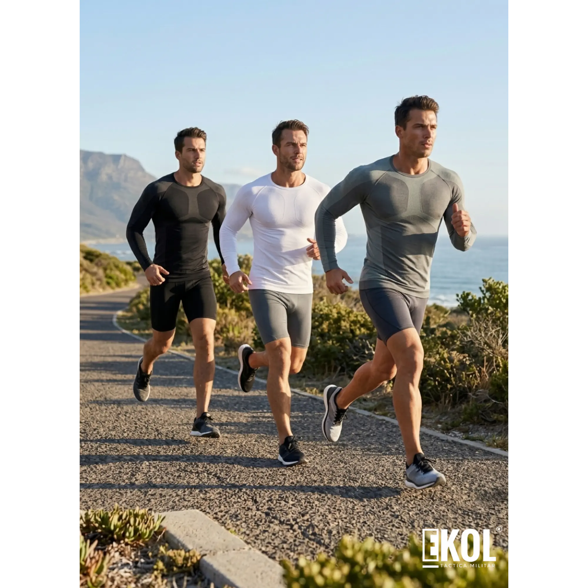 Pack 3 Poleras Primera Capa Compresión Sin Costuras Surtidas 1