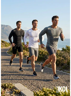 Pack 3 Poleras Primera Capa Compresión Sin Costuras Surtidas