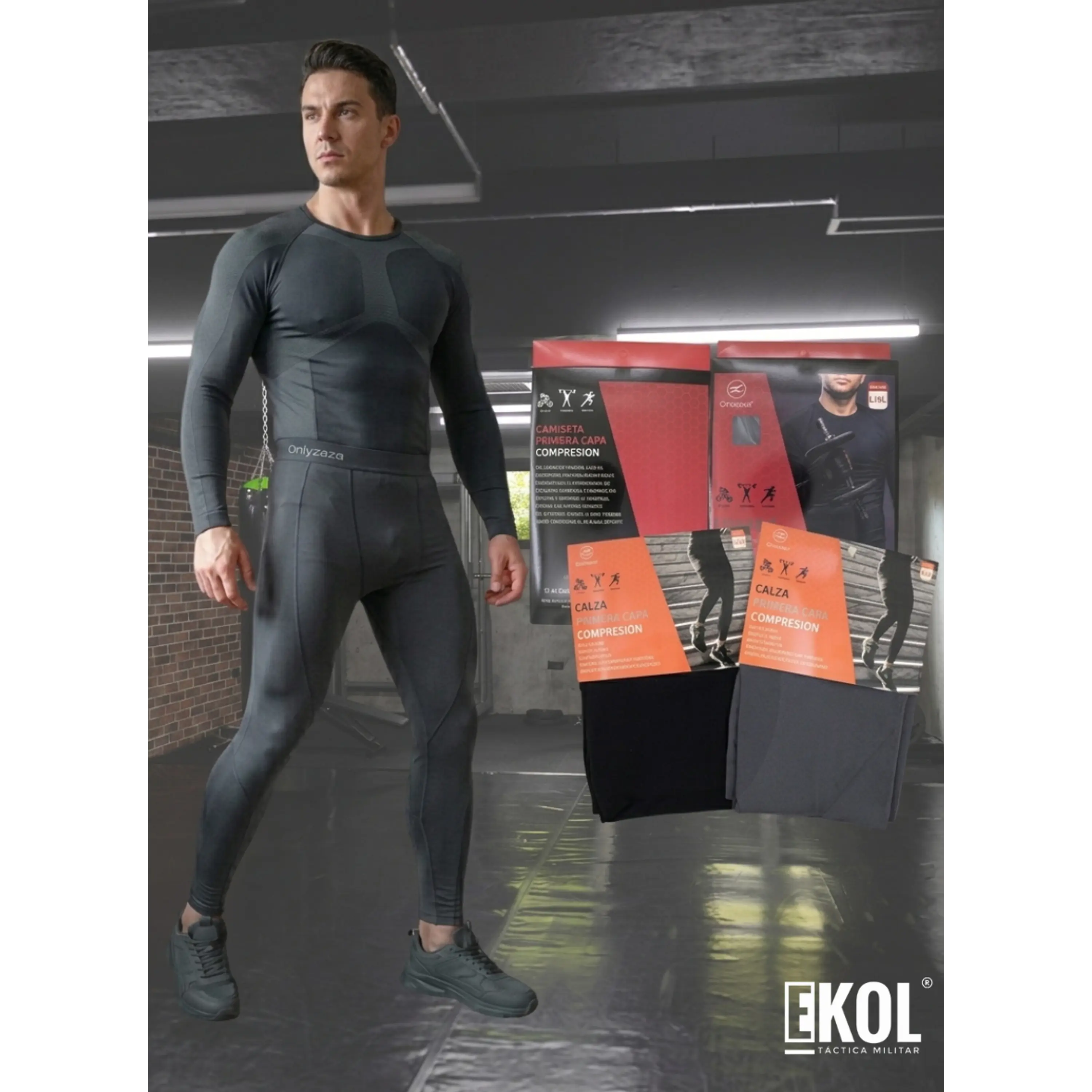 Primera Capa Hombre, Camiseta Y Calza Compresion Térmicos 8