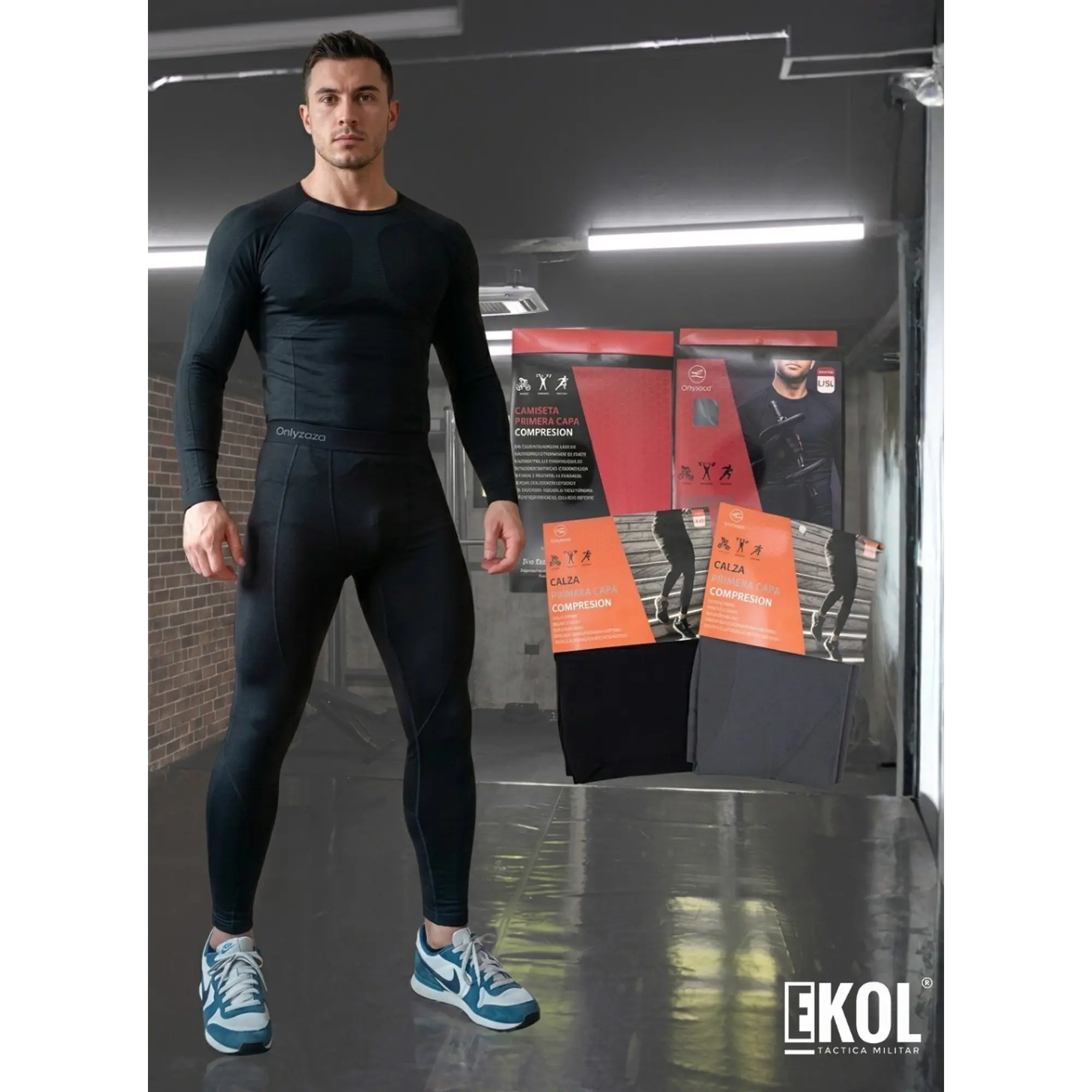 Primera Capa Hombre, Camiseta Y Calza Compresion Térmicos 12