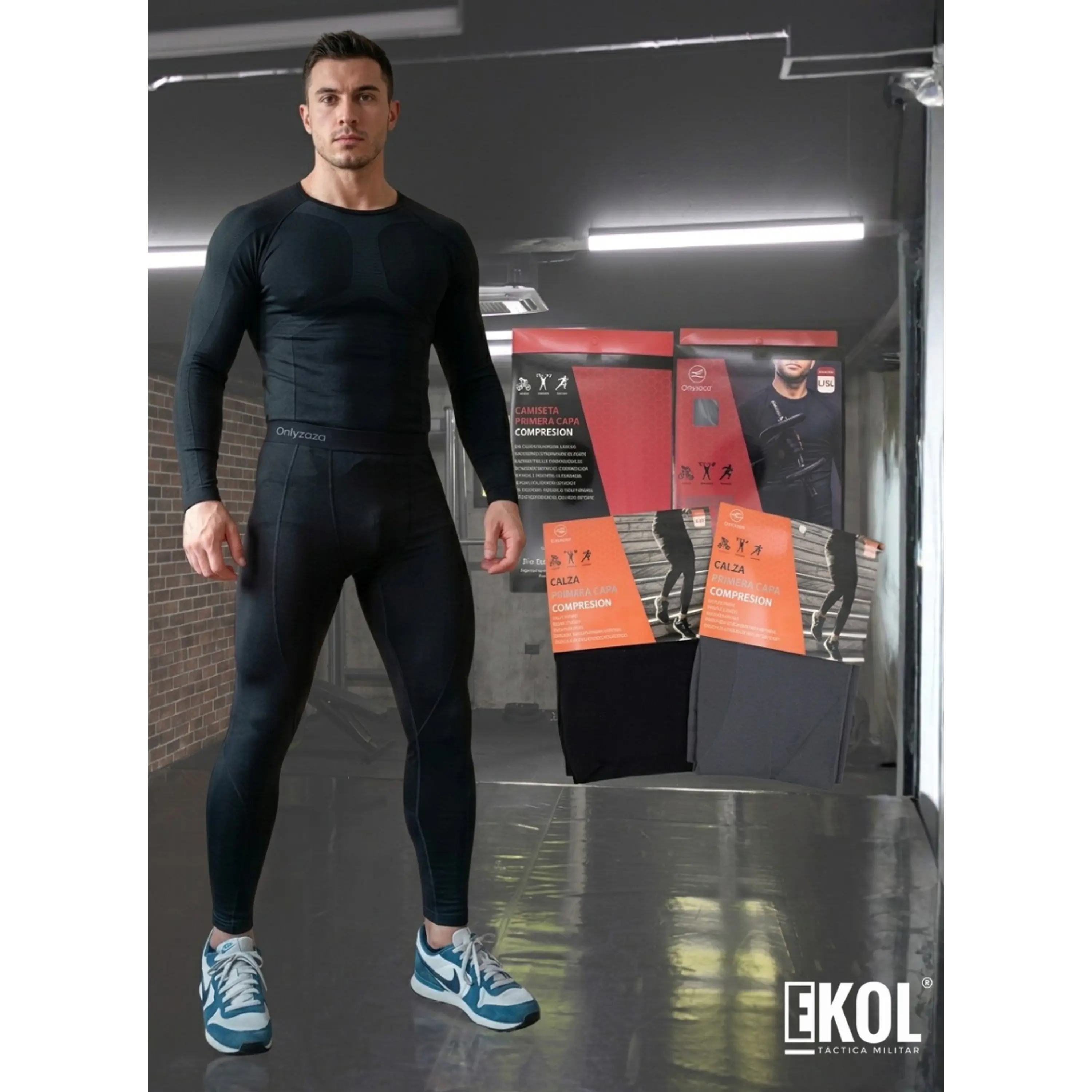 Primera Capa Hombre, Camiseta Y Calza Compresion Térmicos 12