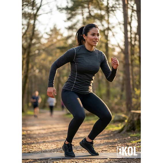 Camiseta Térmica Primera Capa Mujer Invierno Talla Única 7