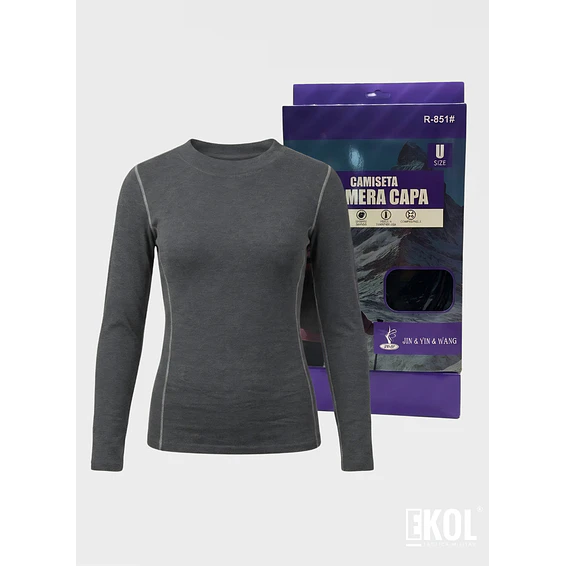 Camiseta Térmica Primera Capa Mujer Invierno Talla Única 8