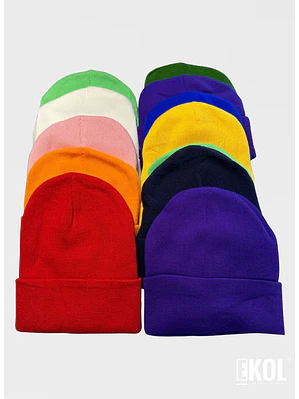 Gorro Beanie Pack 12 Adultos y Jóvenes – Lana Otoño Invierno