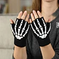 Guantes Manga Calavera Sin Dedos Bicicleta Moto Unisex - Miniatura 1