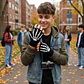 Guantes Manga Calavera Sin Dedos Bicicleta Moto Unisex - Miniatura 5