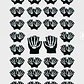 Pack 12 Guantes De Lana Diseño Calavera Sin Dedos Bicicleta Moto Unisex - Miniatura 6