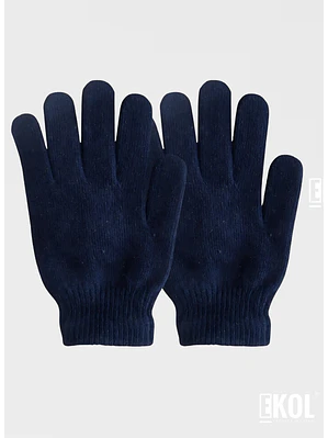 Guante De Lana Térmico Para Niños Gloves Azul Marino