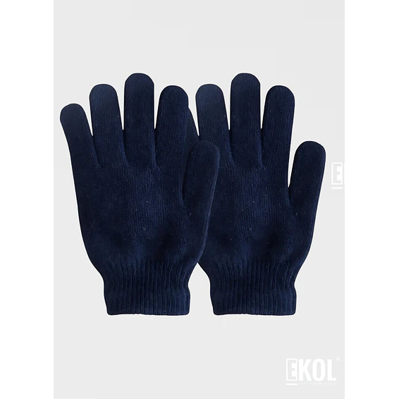 Guante De Lana Térmico Para Niños Gloves Azul Marino 2