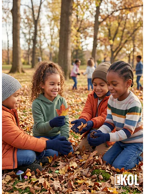 Guante De Lana Térmico Para Niños Gloves Azul Marino