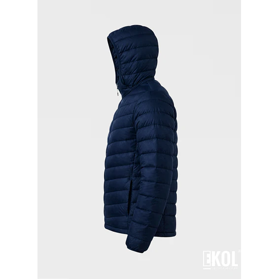 Chaqueta Parka Térmica Azul Comodidad y Calce Perfecto 5