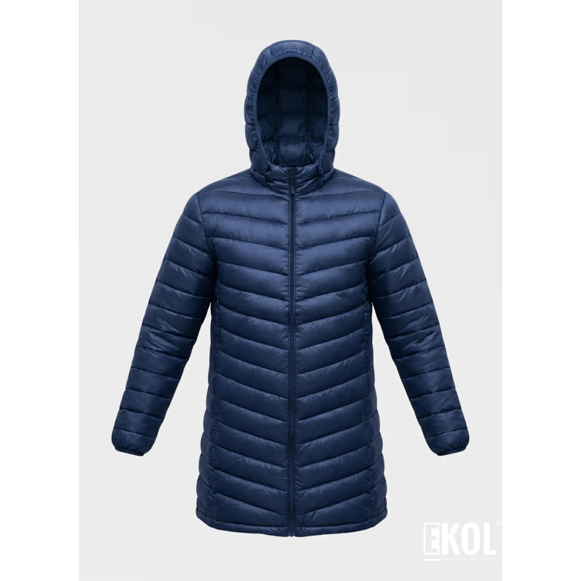 Chaqueta Parka Térmica Azul Comodidad y Calce Perfecto 2
