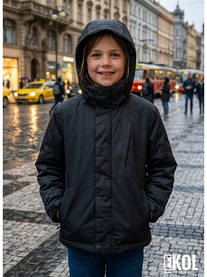 Chaqueta Térmica Softshell para Niños y Niñas Impermeable y Cortavientos