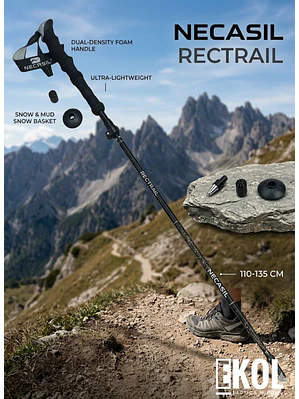 Bastón de Trekking Plegable Ultraliviano