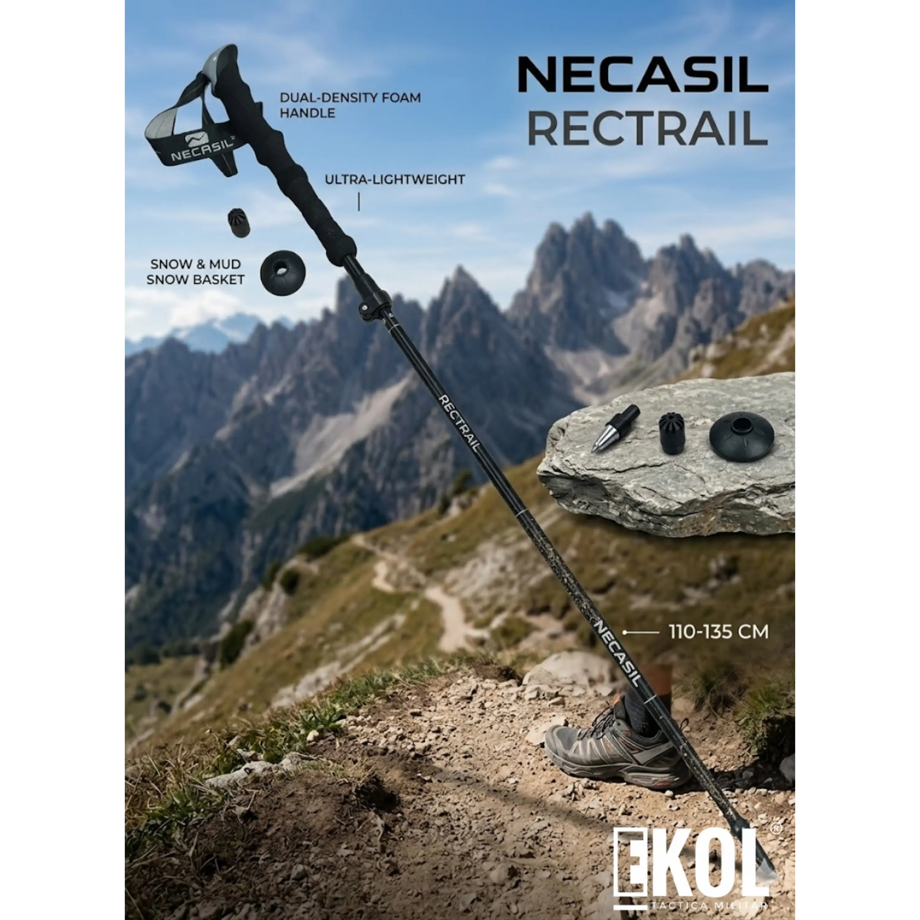 Bastón de Trekking Plegable Ultraliviano 2