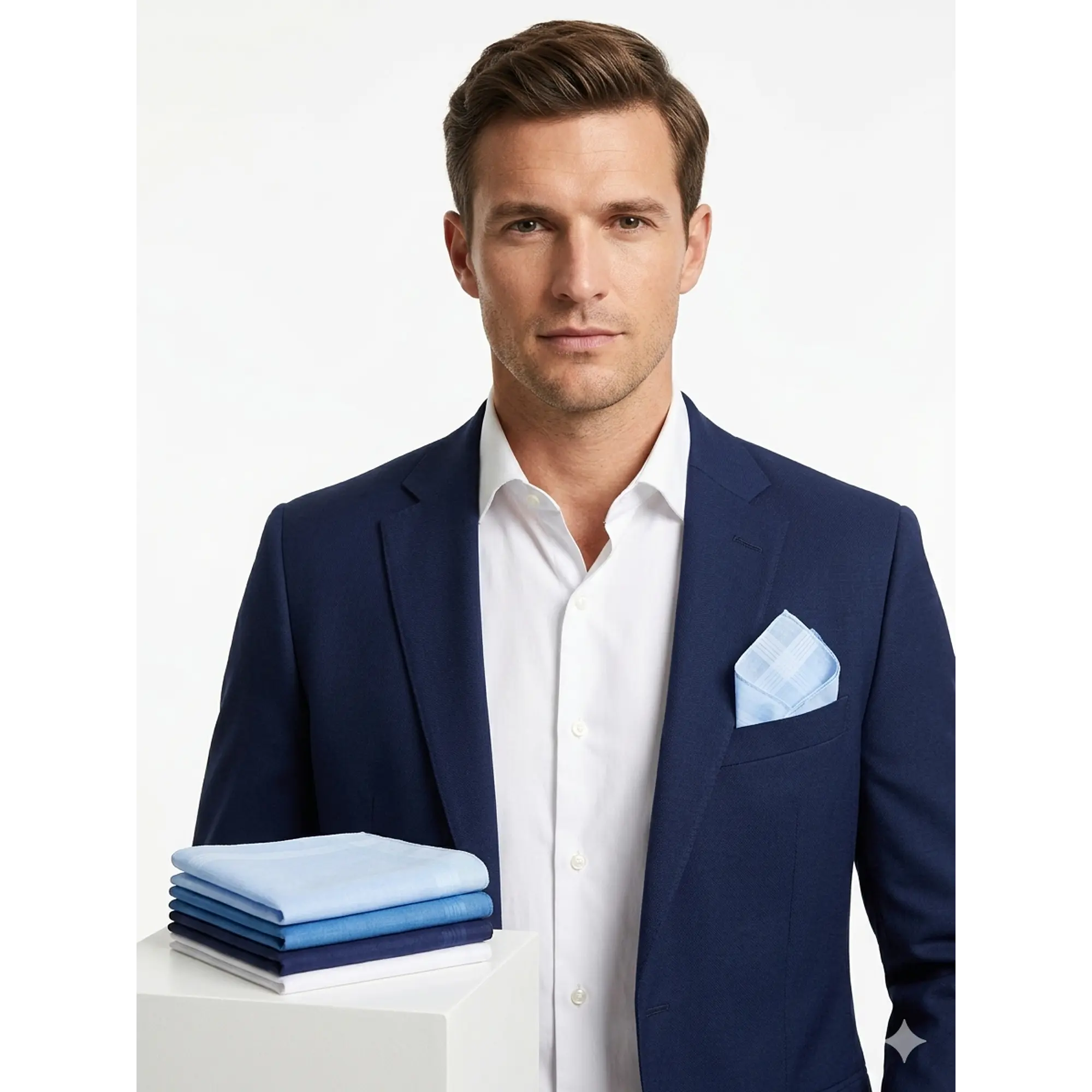 Pañuelos Para Hombre, 100% Algodón 6 Und 40x40 Premium 2