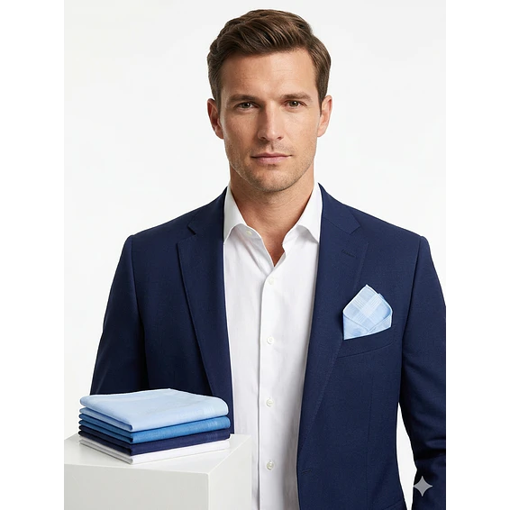 Pañuelos Para Hombre, 100% Algodón 6 Und 40x40 Premium 2