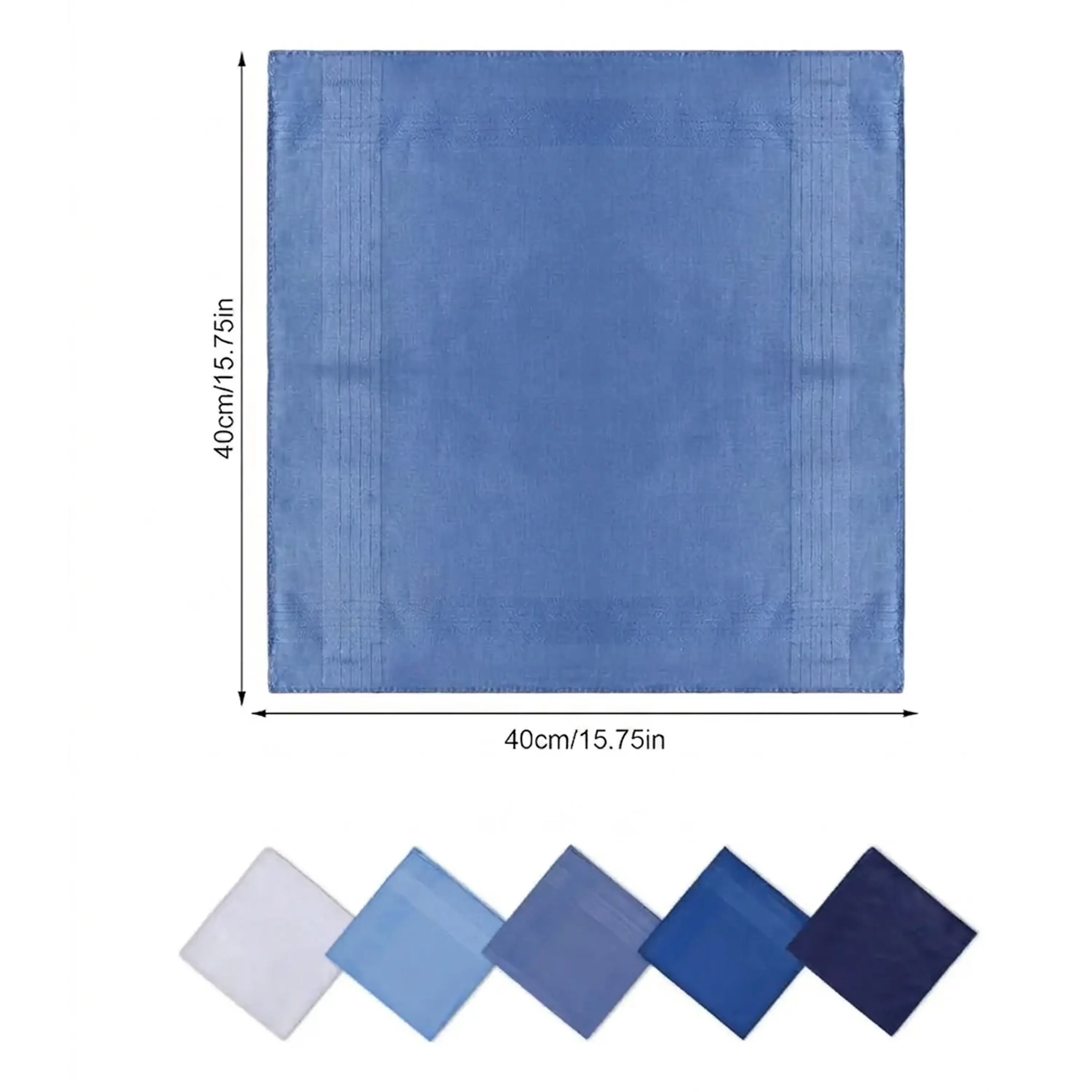 Pañuelos Para Hombre, 100% Algodón 6 Und 40x40 Premium 3