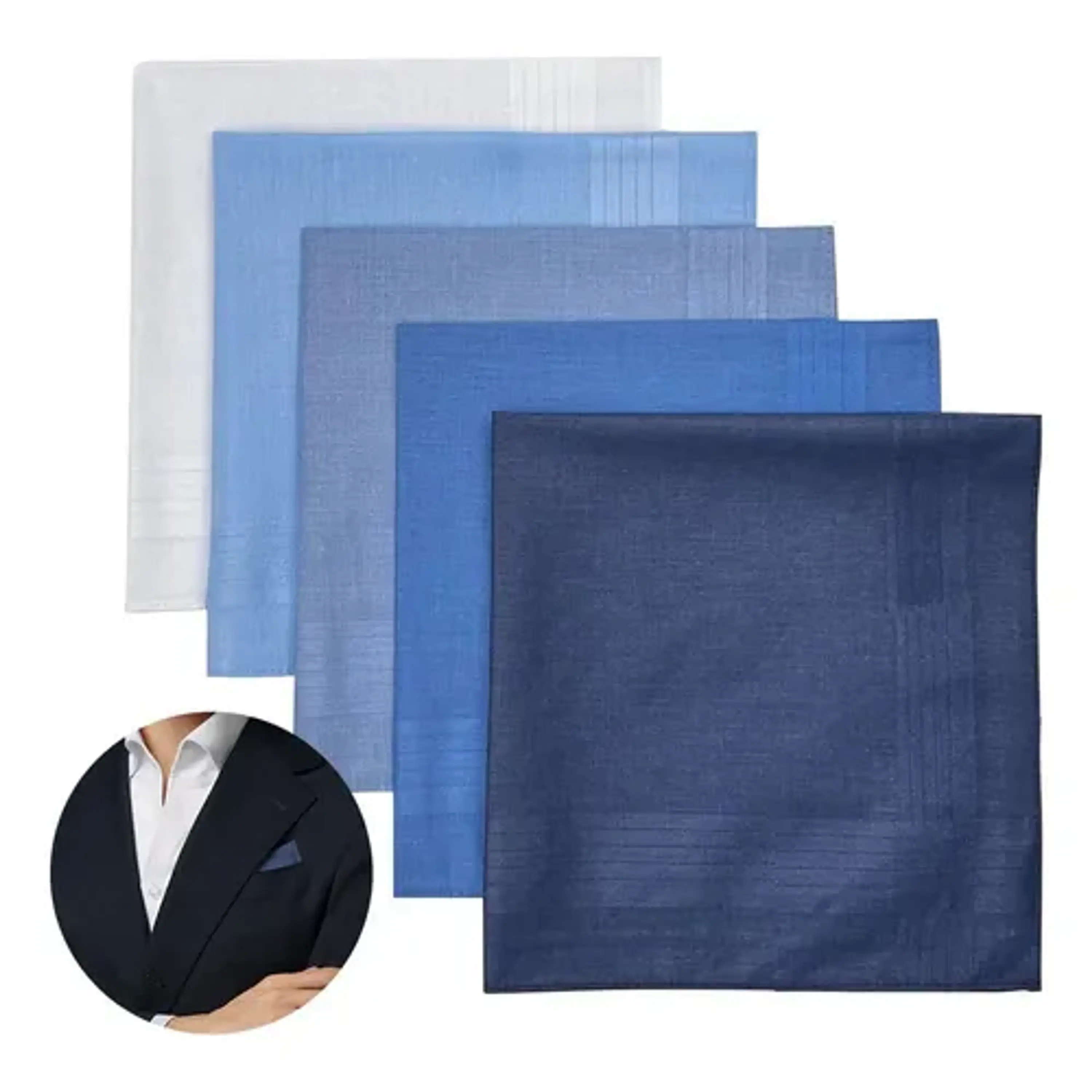 Pañuelos Para Hombre, 100% Algodón 6 Und 40x40 Premium 1