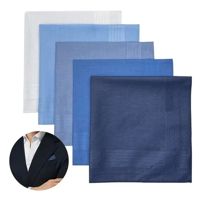 Pañuelos Para Hombre, 100% Algodón 6 Und 40x40 Premium 1