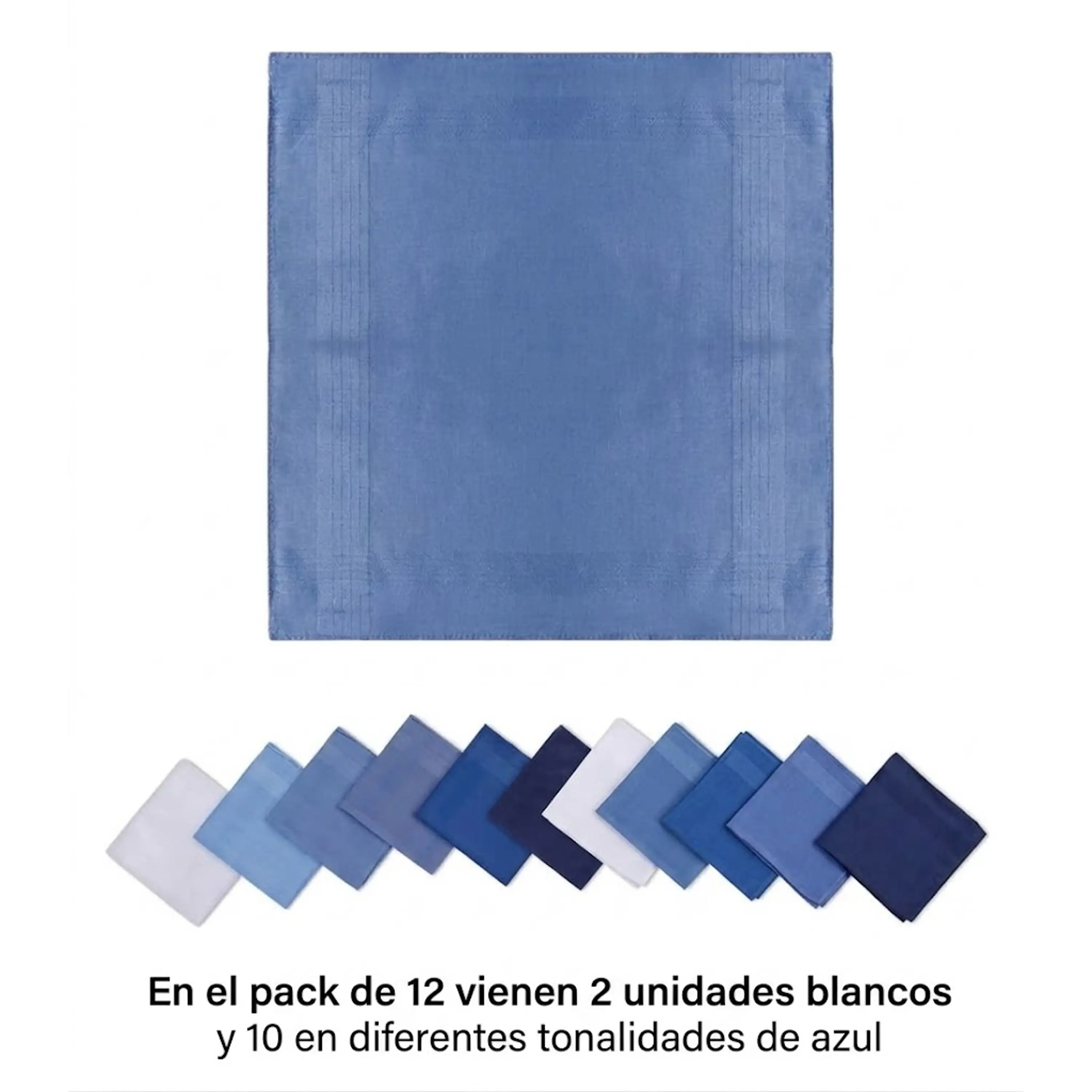 Pañuelos Para Hombre, 100% Algodón 6 Und 40x40 Premium 8