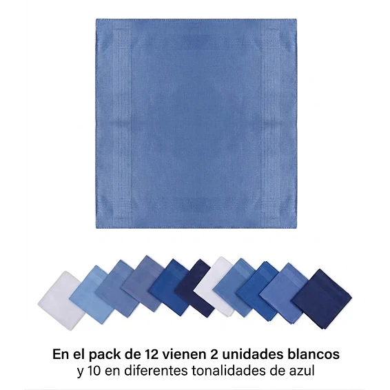 Pañuelos Para Hombre, 100% Algodón 6 Und 40x40 Premium 8