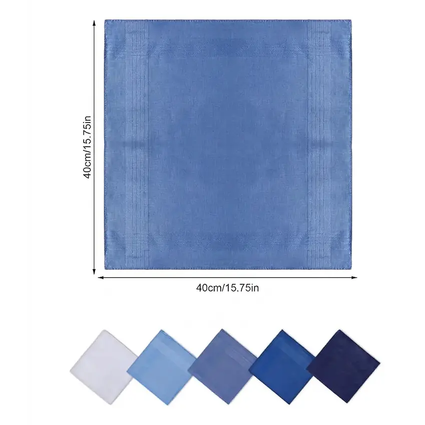 Pañuelos Para Hombre, 100% Algodón 12 Und 40x40 Premium 3