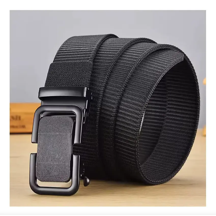 Cinturón Táctico De Nylon Con Hebilla Metálica Automática 2