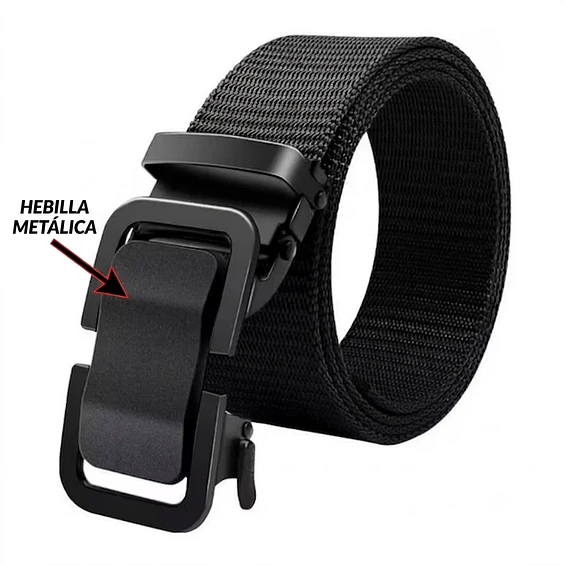 Cinturón Táctico De Nylon Con Hebilla Metálica Automática 5