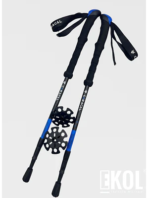 Par de Bastones Caracal Trekking Pro Ultraligeros para Senderismo y Montañismo