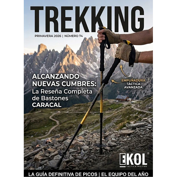 Par de Bastones Caracal Trekking Pro Ultraligeros para Senderismo y Montañismo 8
