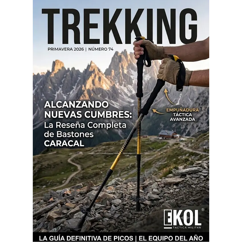 Par de Bastones Caracal Trekking Pro Ultraligeros para Senderismo y Montañismo 8