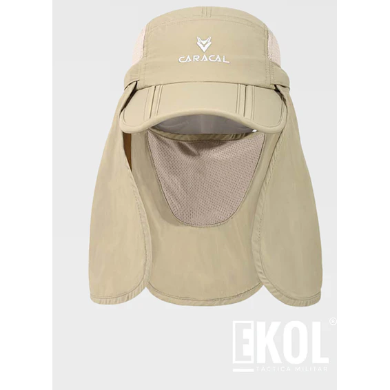 Gorro Legionario con Protector Facial y Cubrenuca Protección Solar UV 4