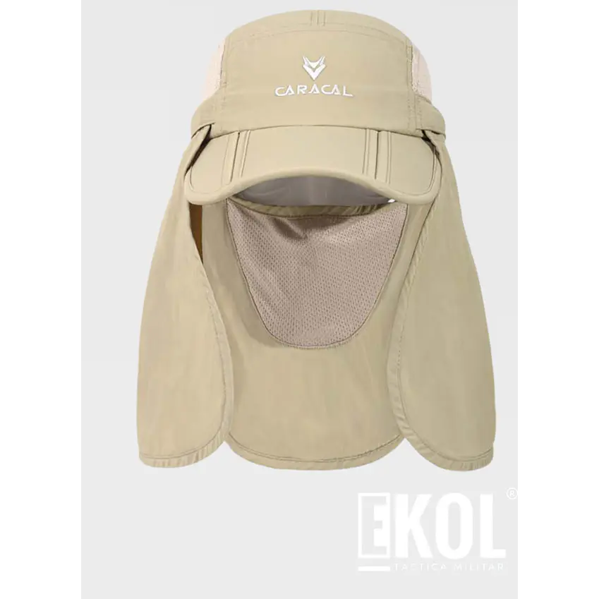 Gorro Legionario con Protector Facial y Cubrenuca Protección Solar UV 4